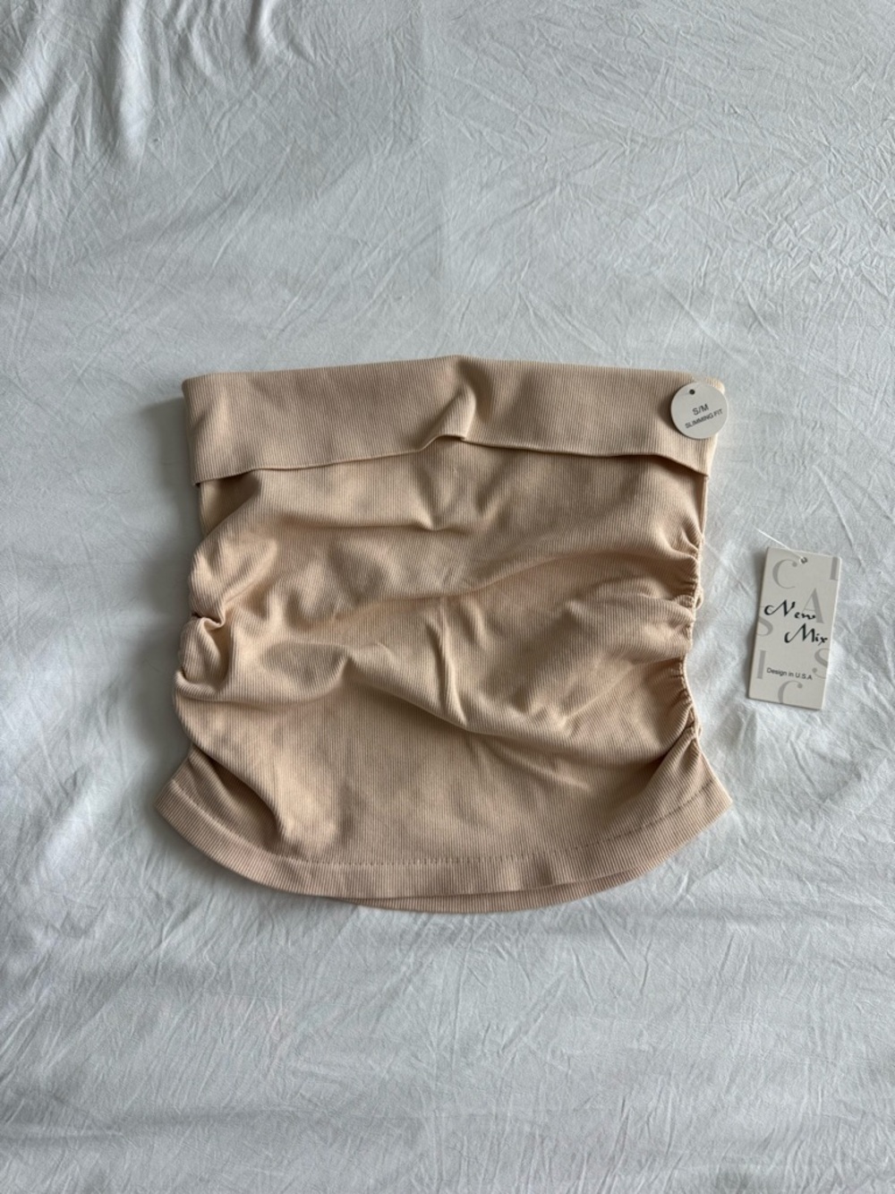 NWT Neutral Beige Stretch Tube Skirt